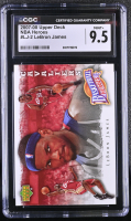 LeBron James 2007-08 Upper Deck NBA Heroes #LJ2 (CGC 9.5) at PristineAuction.com