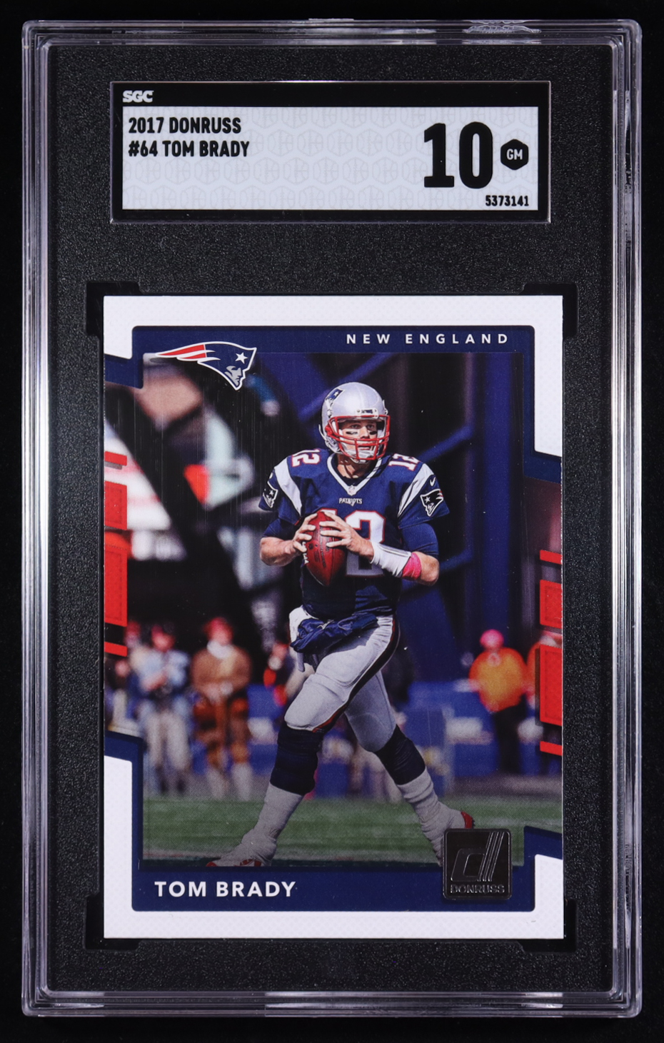 Tom Brady 2017 Donruss #64 (SGC 10) at PristineAuction.com Tom Brady 2017 Donruss #64 (SGC 10) at PristineAuction.com