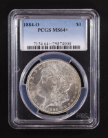 1884-O Morgan Silver $1 Dollar (PCGS MS64+) at PristineAuction.com