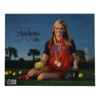 Jennie Finch Signed Team USA 8x10 Photo Inscribed "USA" (Beckett) at PristineAuction.com