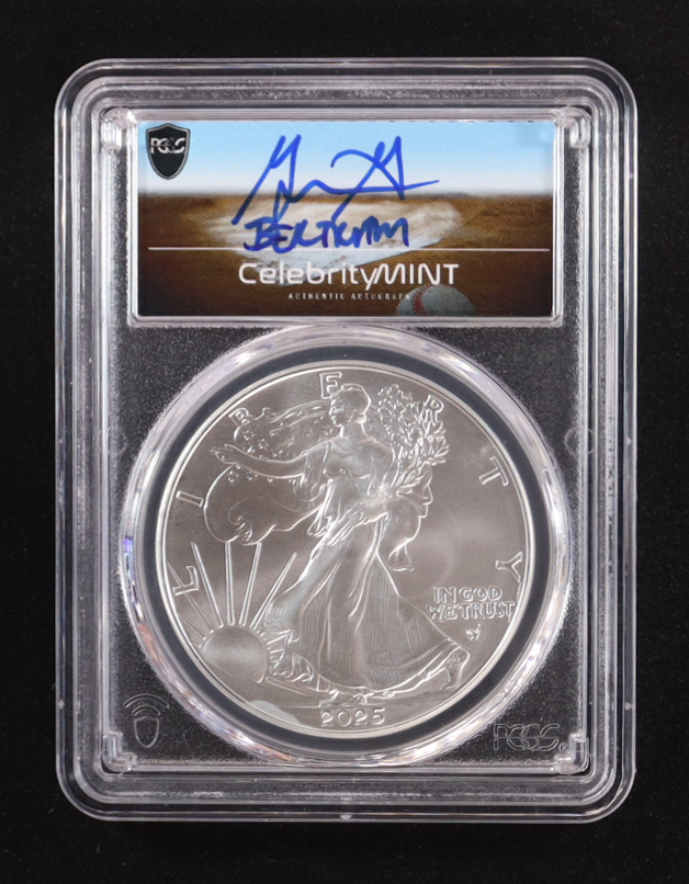 2025 American Silver Eagle - Grant Gelt "Bertram" Autograph Label (PCGS GEM BU) at PristineAuction.com 2025 American Silver Eagle - Grant Gelt "Bertram" Autograph Label (PCGS GEM BU) at PristineAuction.com