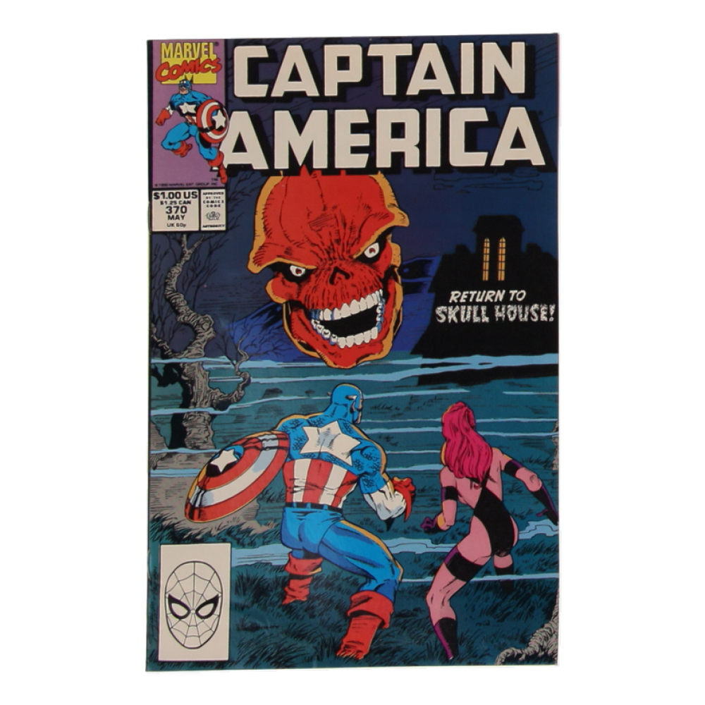 1990 "Captain America" Issue #370 Marvel Comic Book at PristineAuction.com