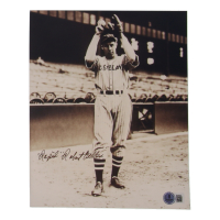"Rapid" Bob Feller Signed Indians 8x10 Photo (Beckett) at PristineAuction.com