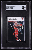 Michael Jordan 1986-87 Super Canasta Stickers Spanish #NNO (SGC 3) at PristineAuction.com
