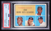 Ernie Banks / Hank Aaron / Ed Mathews / Ken Boyer 1961 Topps #43 / NL Home Run Leaders (PSA 6) at PristineAuction.com