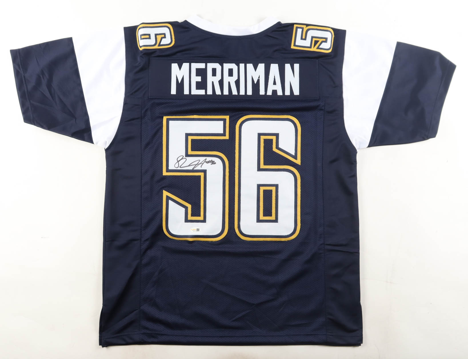 Shawne Merriman Signed Jersey (JSA) at PristineAuction.com Shawne Merriman Signed Jersey (JSA) at PristineAuction.com