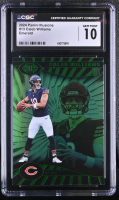 Caleb Williams 2024 Panini Illusions Trophy Collection Emerald #13 RC (CGC 10) at PristineAuction.com