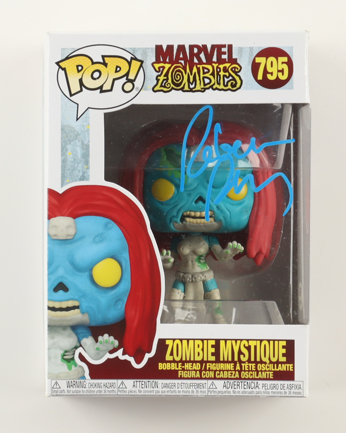 Rebecca Romijn Signed "Marvel Zombies" #795 Zombie Mystique Bobble-Head Funko Pop! Vinyl Figure (PSA) at PristineAuction.com Rebecca Romijn Signed "Marvel Zombies" #795 Zombie Mystique Bobble-Head Funko Pop! Vinyl Figure (PSA) at PristineAuction.com