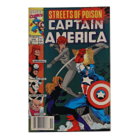 1990 "Captain America" Issue #376 Marvel Comic Book at PristineAuction.com