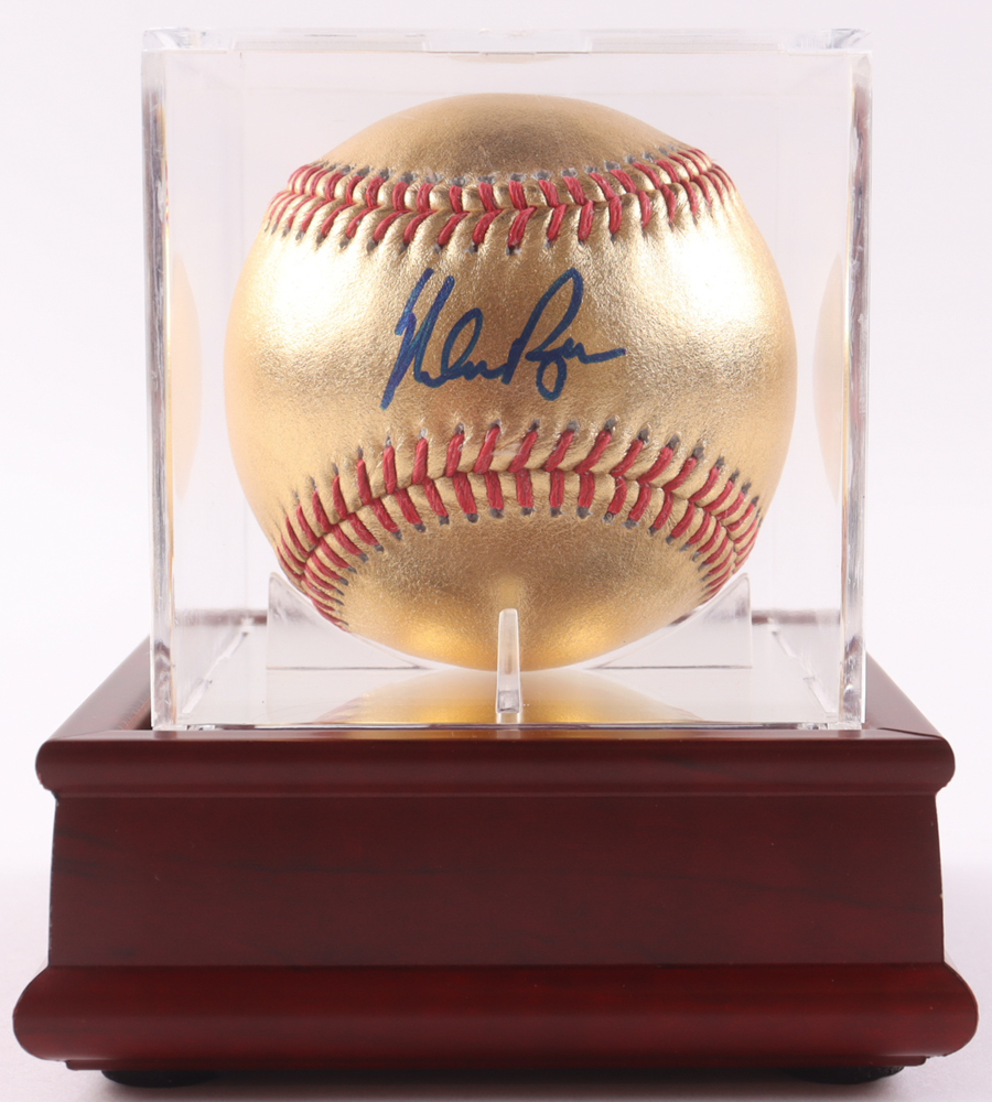 Nolan Ryan Signed Gold Leather OML Baseball with Display Case (PSA) at PristineAuction.com Nolan Ryan Signed Gold Leather OML Baseball with Display Case (PSA) at PristineAuction.com