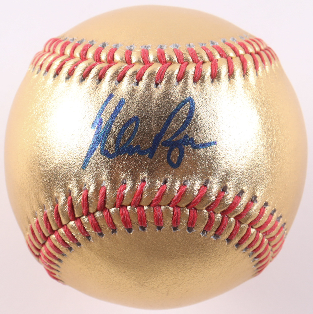 Nolan Ryan Signed Gold Leather OML Baseball with Display Case (PSA) at PristineAuction.com Nolan Ryan Signed Gold Leather OML Baseball with Display Case (PSA) at PristineAuction.com