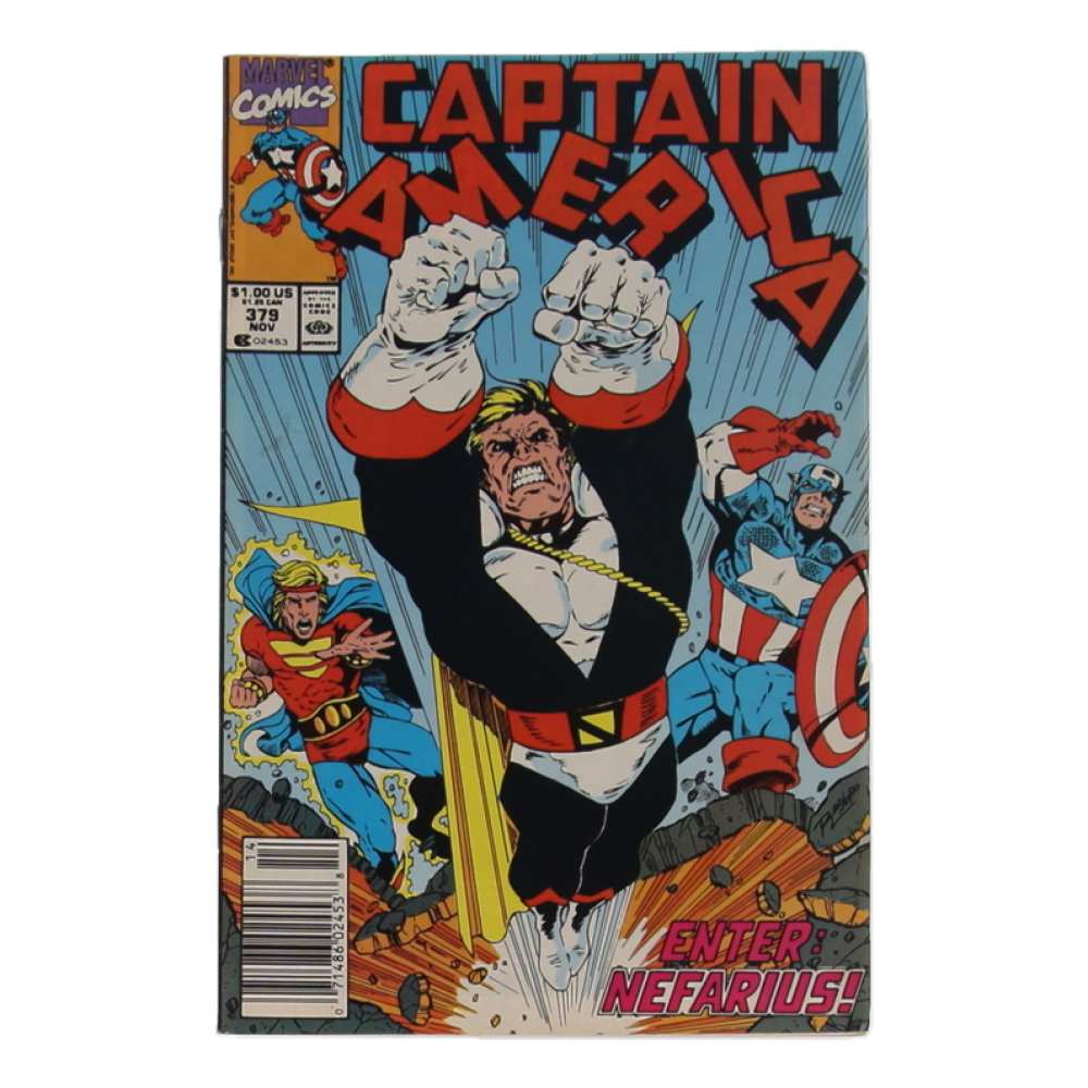 1990 "Captain America" Issue #379 Marvel Comic Book at PristineAuction.com