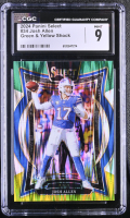 Josh Allen 2024 Panini Select Green & Yellow Shock #34 (CGC 9) at PristineAuction.com