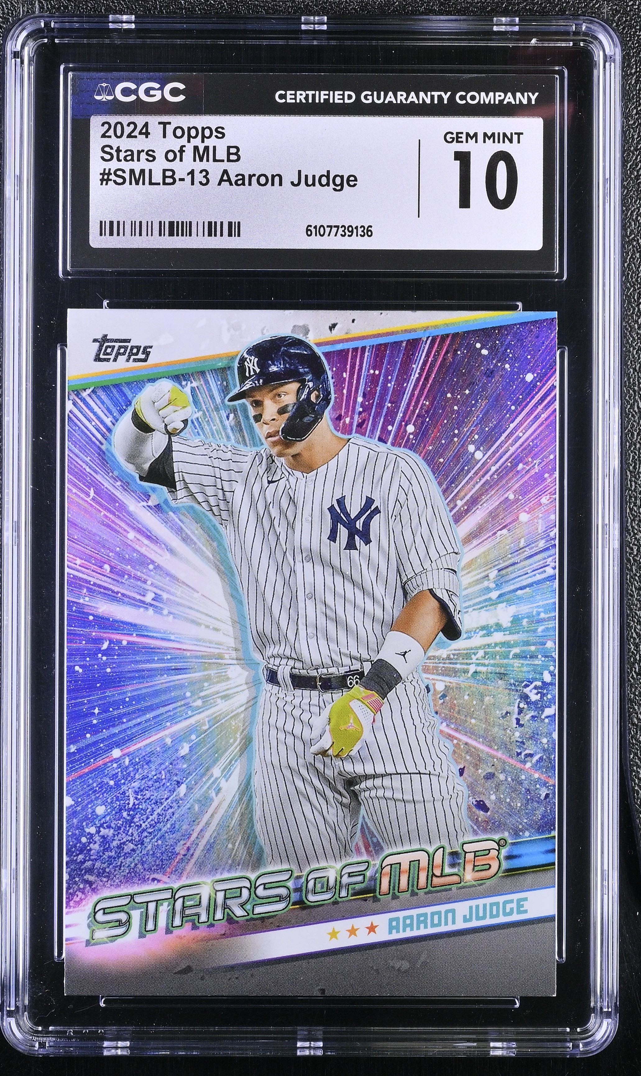 Aaron Judge 2024 Topps Stars of MLB #SMLB13 (CGC 10) at PristineAuction.com Aaron Judge 2024 Topps Stars of MLB #SMLB13 (CGC 10) at PristineAuction.com