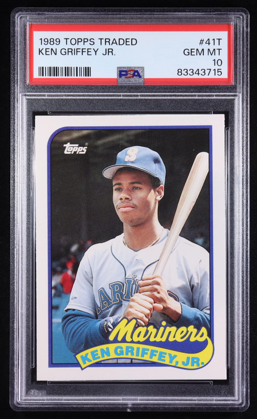 Ken Griffey Jr. 1989 Topps Traded #41T RC (PSA 10) at PristineAuction.com Ken Griffey Jr. 1989 Topps Traded #41T RC (PSA 10) at PristineAuction.com