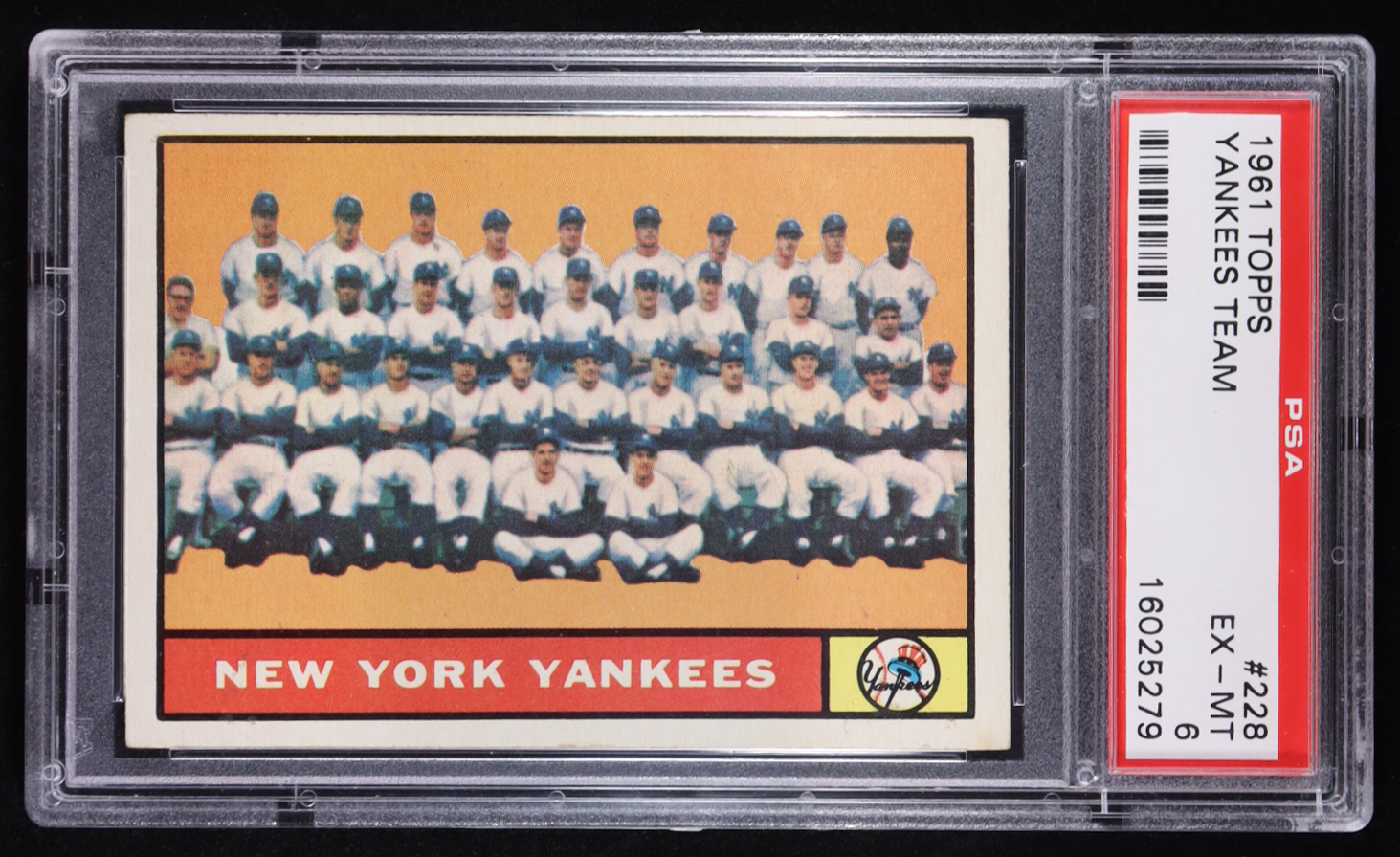 New York Yankees 1961 Topps #228 TC (PSA 6) at PristineAuction.com New York Yankees 1961 Topps #228 TC (PSA 6) at PristineAuction.com