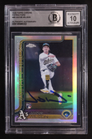 Jacob Wilson Signed 2025 Topps Chrome Refractors #96 RC (BGS | Autograph Graded BGS 10) at PristineAuction.com