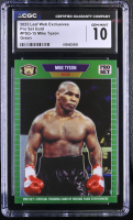 Mike Tyson 2023 Leaf Web Exclusives Pro Set Green #PSG15 #1/10 (CGC 10) at PristineAuction.com