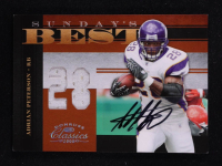 Adrian Peterson 2008 Donruss Classics Sunday's Best Jerseys Jersey Numbers Autographs #9 #11/25 at PristineAuction.com