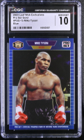 Mike Tyson 2023 Leaf Web Exclusives Pro Set Blue #PSG15 #18/25 (CGC 10) at PristineAuction.com