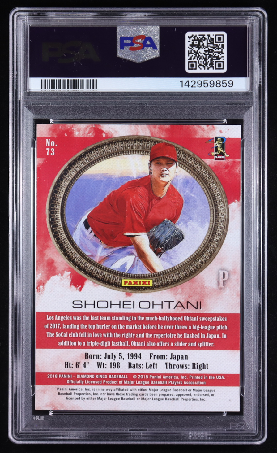 Shohei Ohtani 2018 Diamond Kings #73 RC (PSA 10) at PristineAuction.com Shohei Ohtani 2018 Diamond Kings #73 RC (PSA 10) at PristineAuction.com