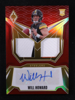 Will Howard 2025 Panini Phoenix Dual Rookie Patch Autographs Red #2 #77/99 RC at PristineAuction.com