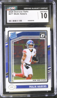 Malik Nabers 2024 Donruss Optic #271 RC (CGC 10) at PristineAuction.com