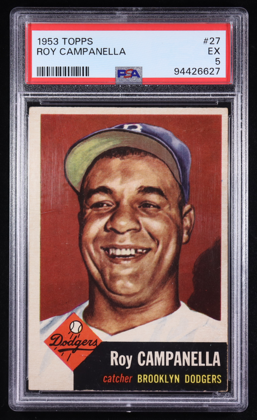 Roy Campanella 1953 Topps #27 DP (PSA 5) at PristineAuction.com Roy Campanella 1953 Topps #27 DP (PSA 5) at PristineAuction.com