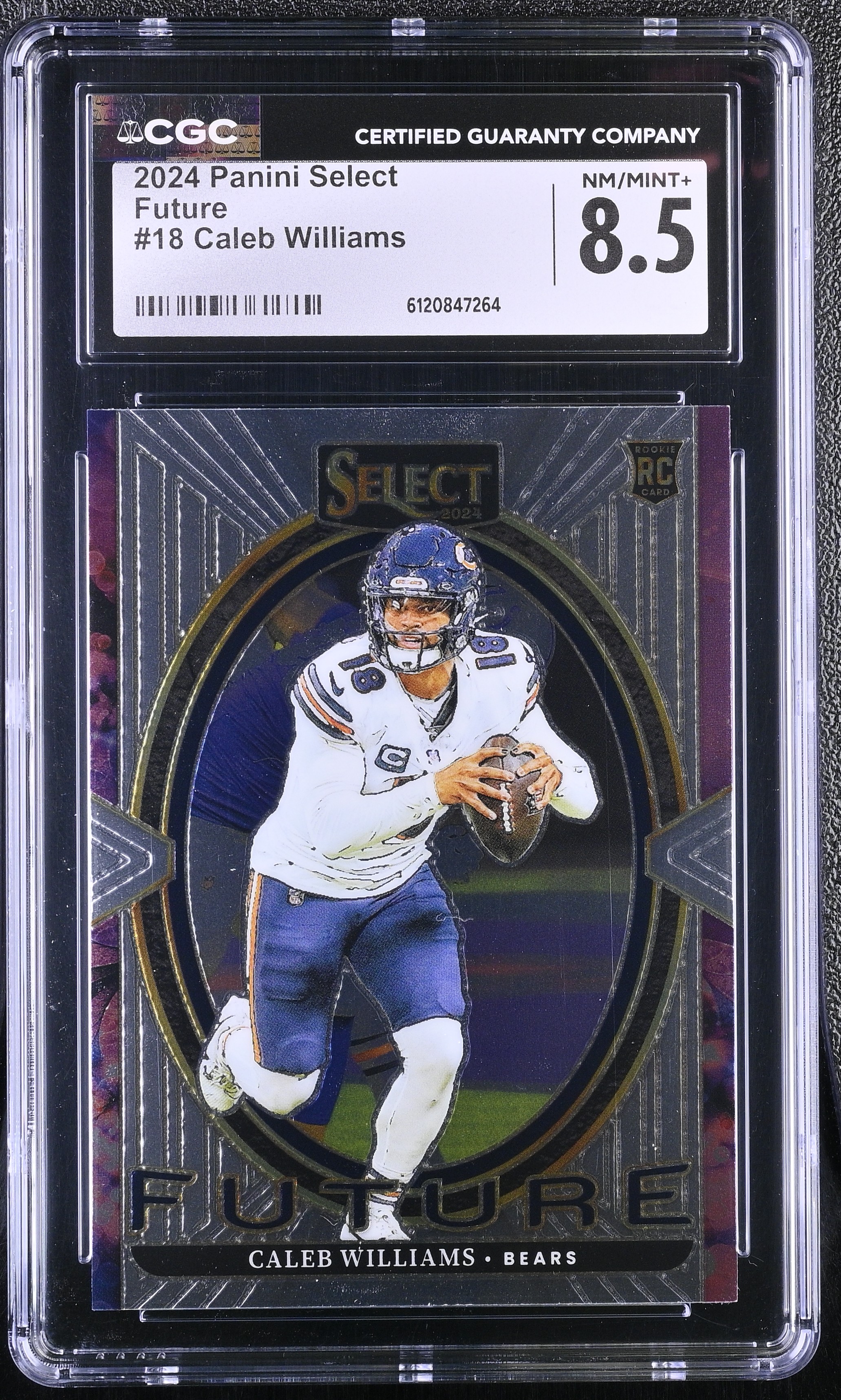 Caleb Williams 2024 Select Select Future #18 RC (CGC 8.5) at PristineAuction.com Caleb Williams 2024 Select Select Future #18 RC (CGC 8.5) at PristineAuction.com