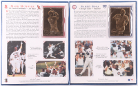 Mark McGwire & Sammy Sosa 1998 Danbury Mint 23Kt Gold Cards in Presentation Binder at PristineAuction.com