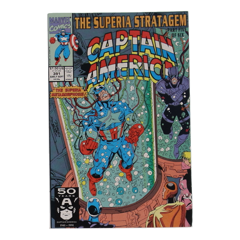 1991 "Captain America" Issue #391 Marvel Comic Book at PristineAuction.com 1991 "Captain America" Issue #391 Marvel Comic Book at PristineAuction.com