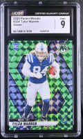 Tyler Warren 2025 Panini Mosaic Mosaic Green #354 RC (CGC 9) at PristineAuction.com