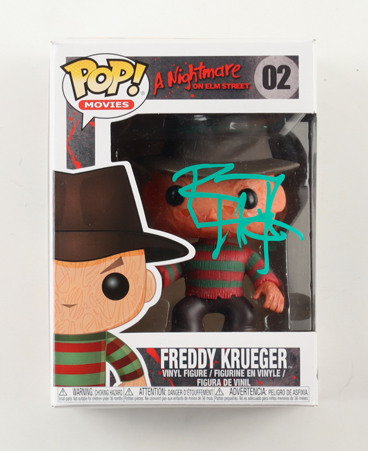 Robert Englund Signed "A Nightmare on Elm Street" #02 Freddy Krueger Funko Pop! Vinyl Figure (ACOA) at PristineAuction.com Robert Englund Signed "A Nightmare on Elm Street" #02 Freddy Krueger Funko Pop! Vinyl Figure (ACOA) at PristineAuction.com