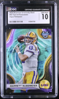 Garrett Nussmeier 2024 Bowman University Best Aqua Refractor #92 #032/225 RC (CGC 10) at PristineAuction.com
