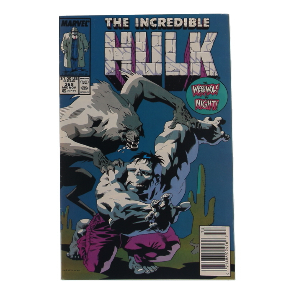 1989 "The Incredible Hulk" Issue #362 Marvel Comic Book at PristineAuction.com