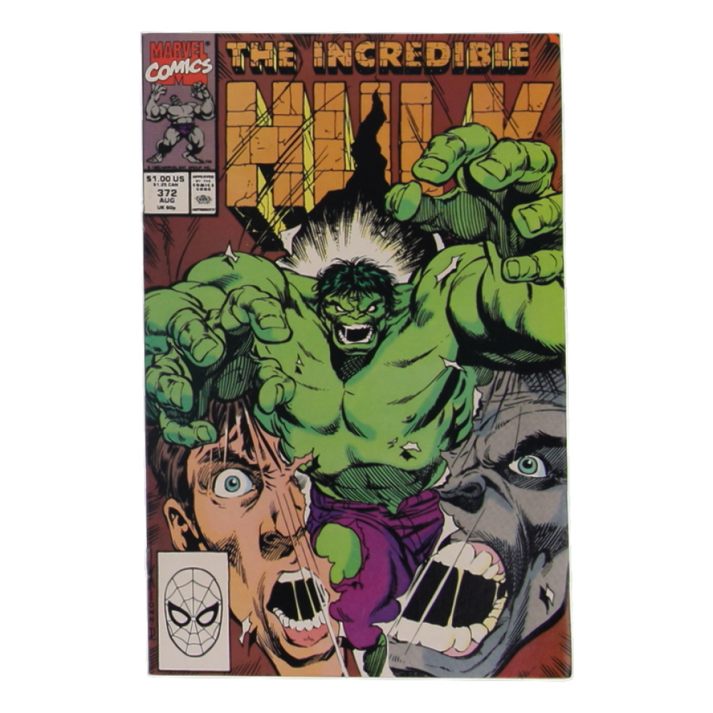 1990 "The Incredible Hulk" Issue #372 Marvel Comic Book at PristineAuction.com