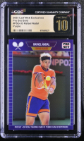 Rafael Nadal 2023 Leaf Web Exclusives Pro Set Purple #PSG33 #2/15 (CGC 10 | Pristine Black Label) at PristineAuction.com