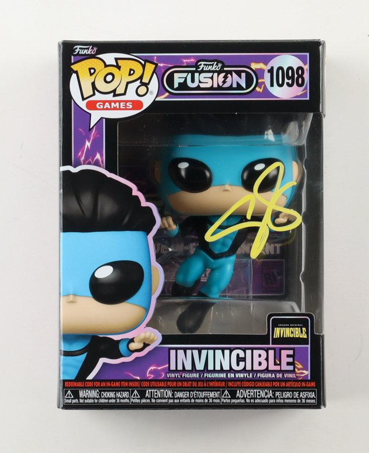 Steven Yeun Signed "Funko Fusion" #1098 Invincible Funko Pop! Vinyl Figure (JSA) at PristineAuction.com Steven Yeun Signed "Funko Fusion" #1098 Invincible Funko Pop! Vinyl Figure (JSA) at PristineAuction.com