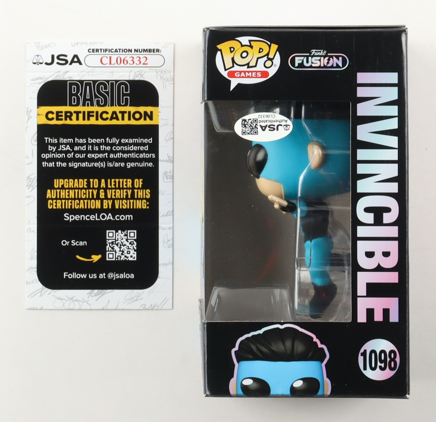 Steven Yeun Signed "Funko Fusion" #1098 Invincible Funko Pop! Vinyl Figure (JSA) at PristineAuction.com Steven Yeun Signed "Funko Fusion" #1098 Invincible Funko Pop! Vinyl Figure (JSA) at PristineAuction.com