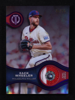 Zack Wheeler 2025 Topps Tribute Stamp of Approval Relics Purple #SOAZW #40/50 at PristineAuction.com