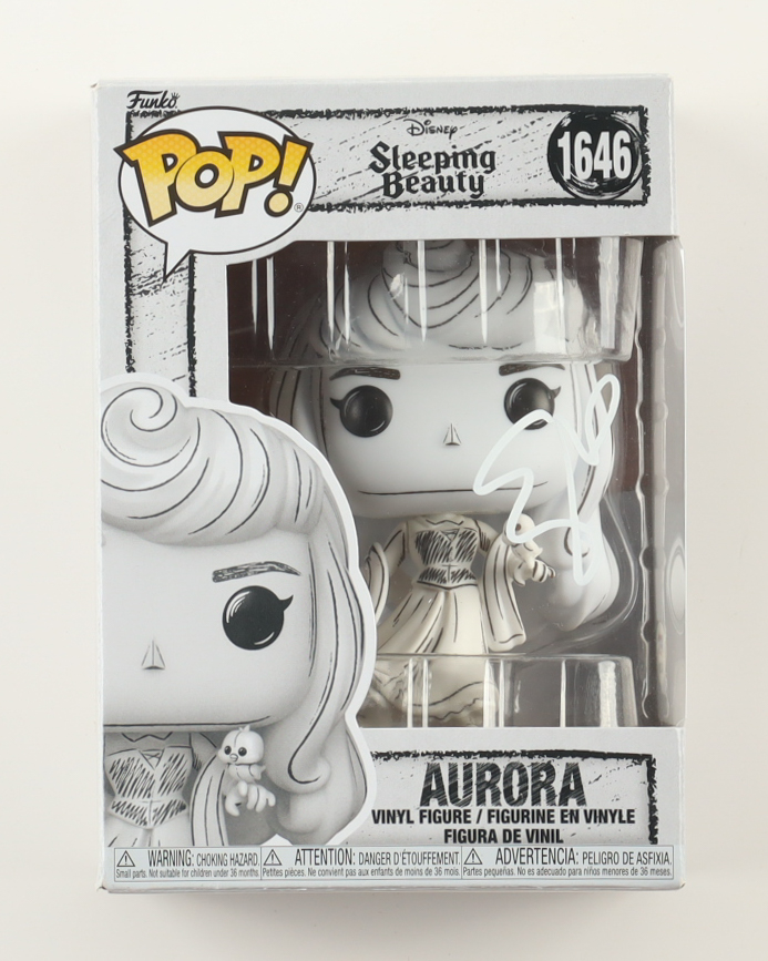 Elle Fanning Signed "Sleeping Beauty" #1646 Aurora Funko Pop! Vinyl Figure (PSA) at PristineAuction.com Elle Fanning Signed "Sleeping Beauty" #1646 Aurora Funko Pop! Vinyl Figure (PSA) at PristineAuction.com