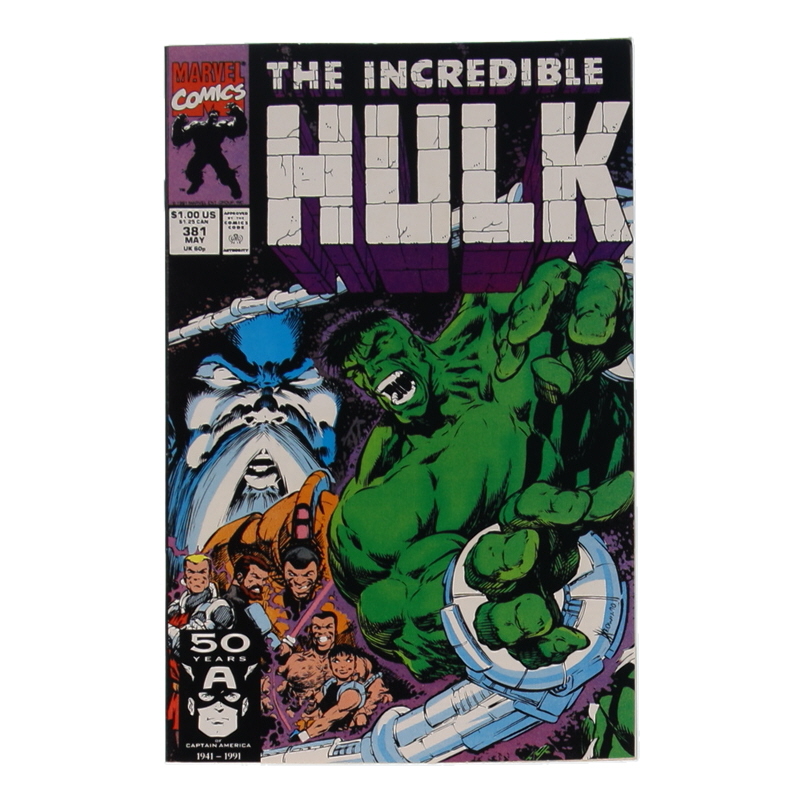 1991 "The Incredible Hulk" Issue #381 Marvel Comic Book at PristineAuction.com 1991 "The Incredible Hulk" Issue #381 Marvel Comic Book at PristineAuction.com