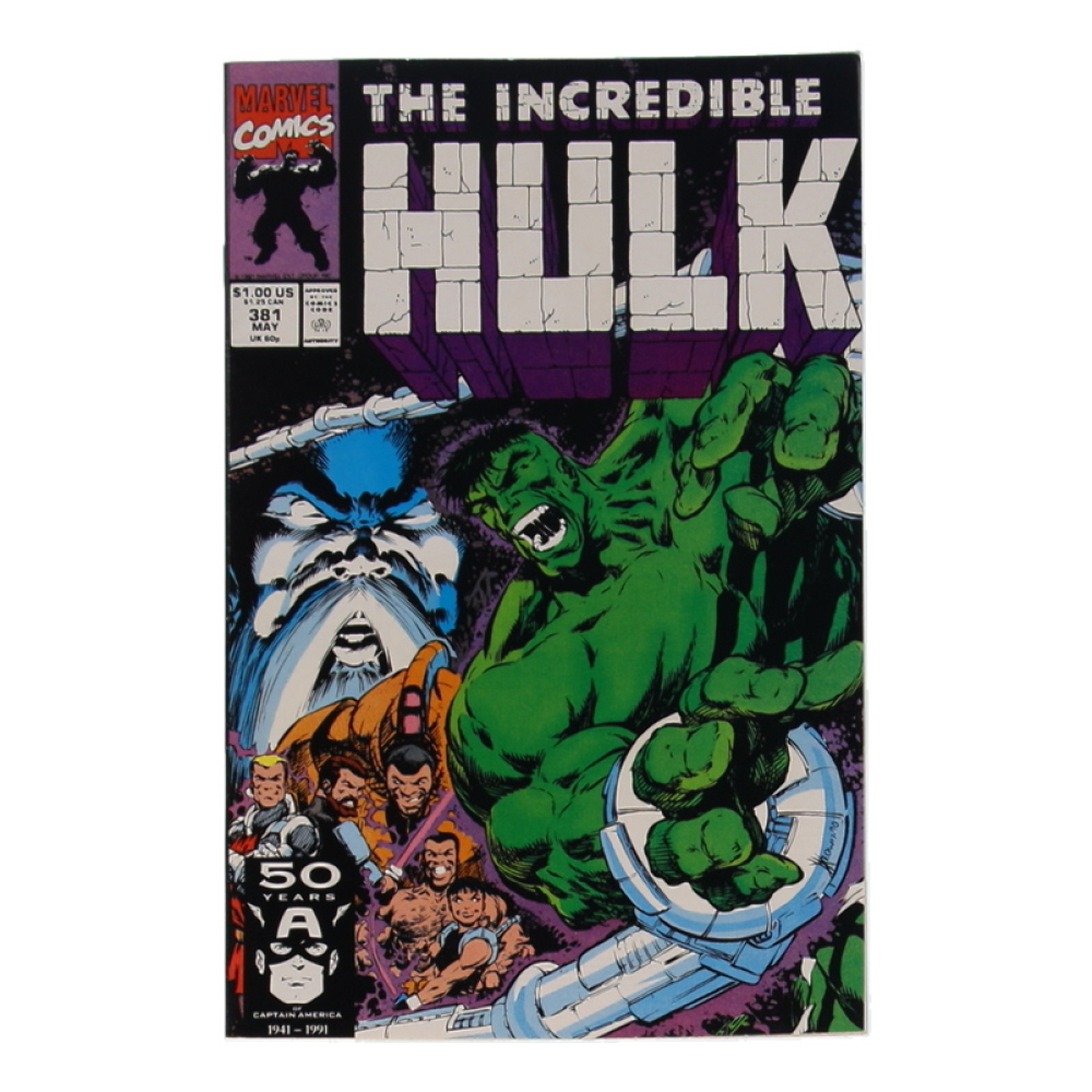 1991 "The Incredible Hulk" Issue #381 Marvel Comic Book at PristineAuction.com