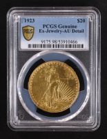 1923 US Gold $20 Saint-Gaudens Double Eagle (PCGS Genuine) at PristineAuction.com