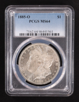 1885-O Morgan Silver Dollar (PCGS MS64) at PristineAuction.com