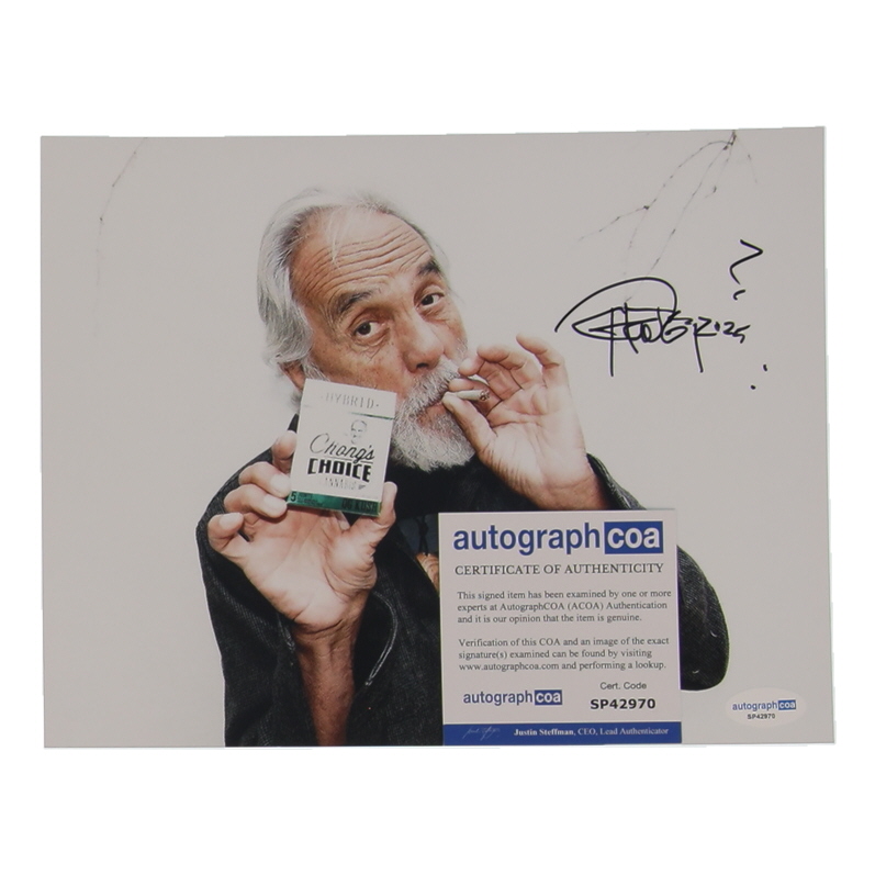 Tommy Chong Signed 8x10 Photo Inscribed "2025" (AutographCOA) at PristineAuction.com Tommy Chong Signed 8x10 Photo Inscribed "2025" (AutographCOA) at PristineAuction.com