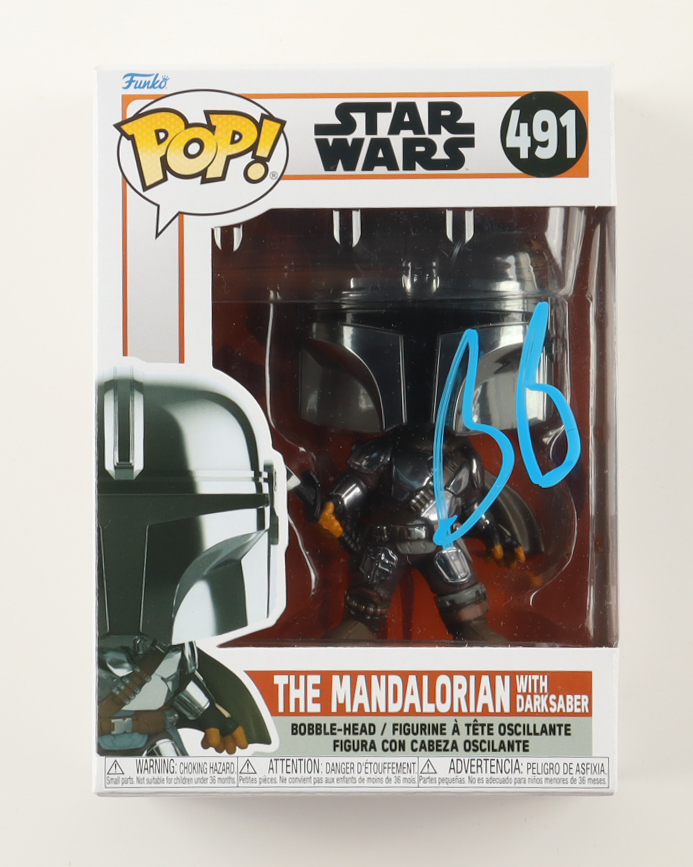 Bill Burr Signed "Star Wars" #491 The Mandalorian with Darksaber Bobble-Head Funko Pop! Vinyl Figure (SWAU) at PristineAuction.com Bill Burr Signed "Star Wars" #491 The Mandalorian with Darksaber Bobble-Head Funko Pop! Vinyl Figure (SWAU) at PristineAuction.com
