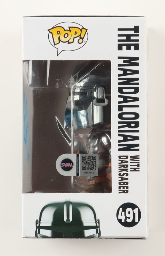 Bill Burr Signed "Star Wars" #491 The Mandalorian with Darksaber Bobble-Head Funko Pop! Vinyl Figure (SWAU) at PristineAuction.com Bill Burr Signed "Star Wars" #491 The Mandalorian with Darksaber Bobble-Head Funko Pop! Vinyl Figure (SWAU) at PristineAuction.com