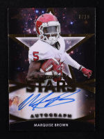 Marquise Brown 2019 Leaf Ultimate Draft Future Stars Autographs Gold #SAMB1 #08/10 RC at PristineAuction.com