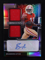 Brandon Aiyuk 2020 Panini Obsidian Rookie Jersey Ink #10 #049/150 RC at PristineAuction.com